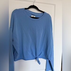Aerie Blue Tie-Front Tee